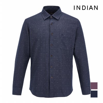 [INDIAN] 미니멀프린트 기본핏 셔츠_MIENLWW9401
